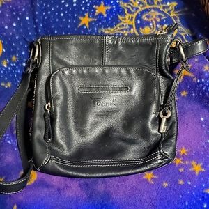 Black Fossil CrossBody Bag Purse